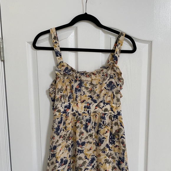 Moulinette Soeurs Floral Maxi Dress - Blue and Cream - Picture 3 of 8